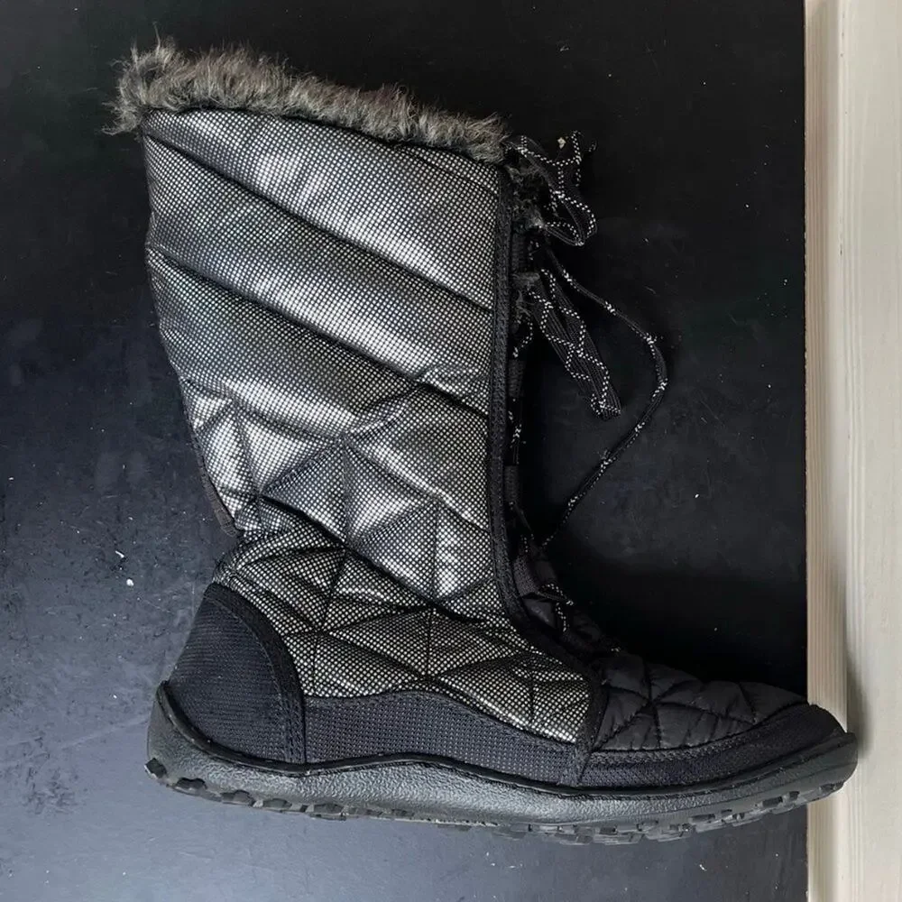 Columbia Women's Omni Heat Black Waterproof Quitled Winter Black Bloots Size 10